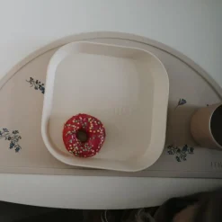 Lot de 2 assiettes carrées Ivory