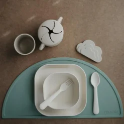 Lot de 2 assiettes carrées Ivory