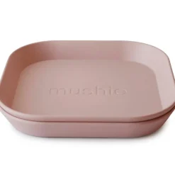 Lot de 2 assiettes carrées Blush