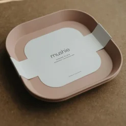 Lot de 2 assiettes carrées Blush