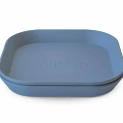 Lot de 2 assiettes carrées Twilight Blue