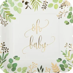 Lot de 8 assiettes en carton Oh Baby