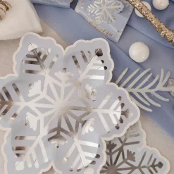 Lot de 8 assiettes Flocons