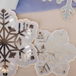 Lot de 8 assiettes Flocons