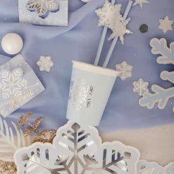 Lot de 8 assiettes Flocons