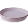 Lot de 2 assiettes rondes Soft lilac
