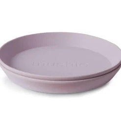 Lot de 2 assiettes rondes Soft lilac