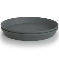 Lot de 2 assiettes rondes Smoke