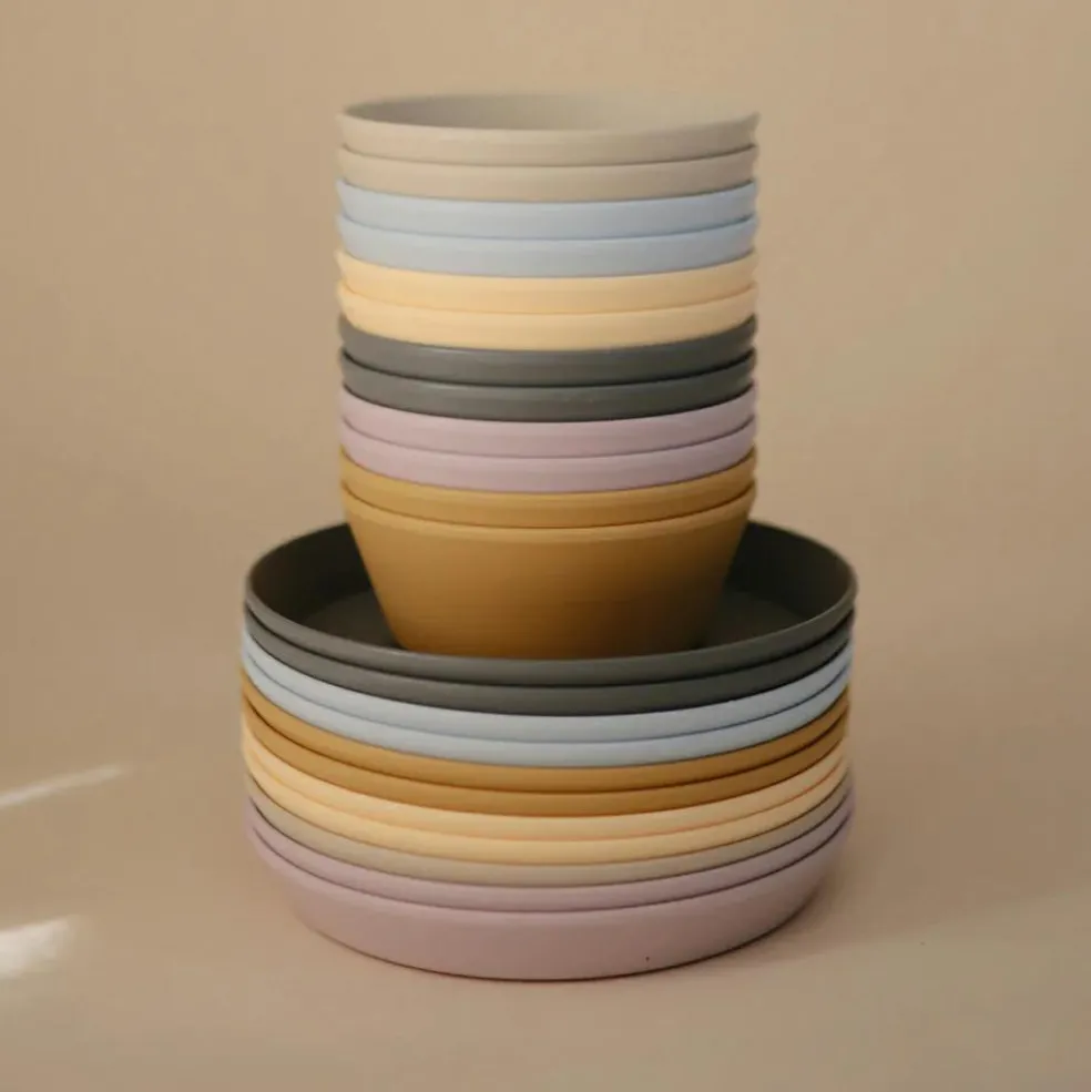 Lot de 2 assiettes rondes Smoke