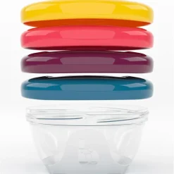 Lot de 4 Babybols avec couvercles de couleurs (120 ml)