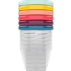 Lot de 6 Babybols avec couvercles de couleurs (180 ml)