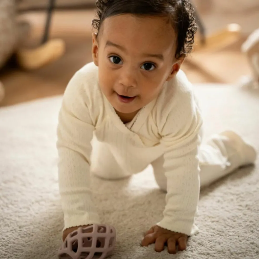 Lot de 2 balles de préhension Vieux Rose-Warm Linen