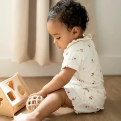Lot de 2 balles de préhension Vieux Rose-Warm Linen