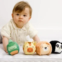 Lot de 4 balles doudous Jungle Doodballs