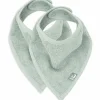 Lot de 2 bavoirs bandana Ash Green