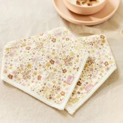 Lot de 2 bavoirs bandana Flower Fairies