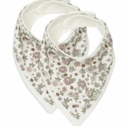 Lot de 2 bavoirs bandana Retro Flowers