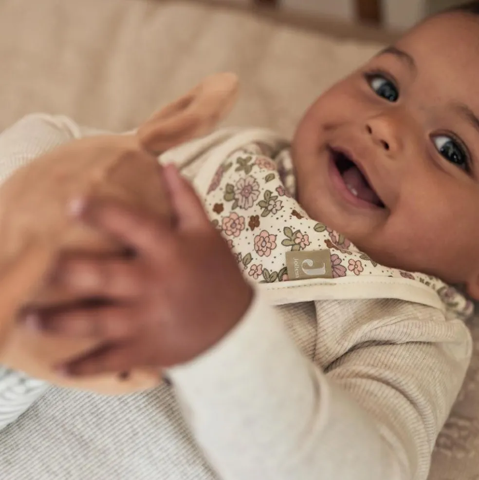 Lot de 2 bavoirs bandana Retro Flowers