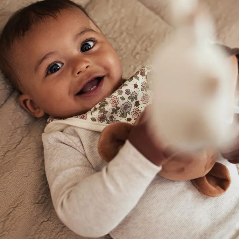 Lot de 2 bavoirs bandana Retro Flowers