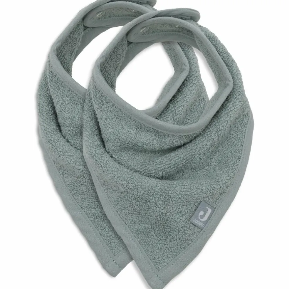 Lot de 2 bavoirs bandana Sea Green