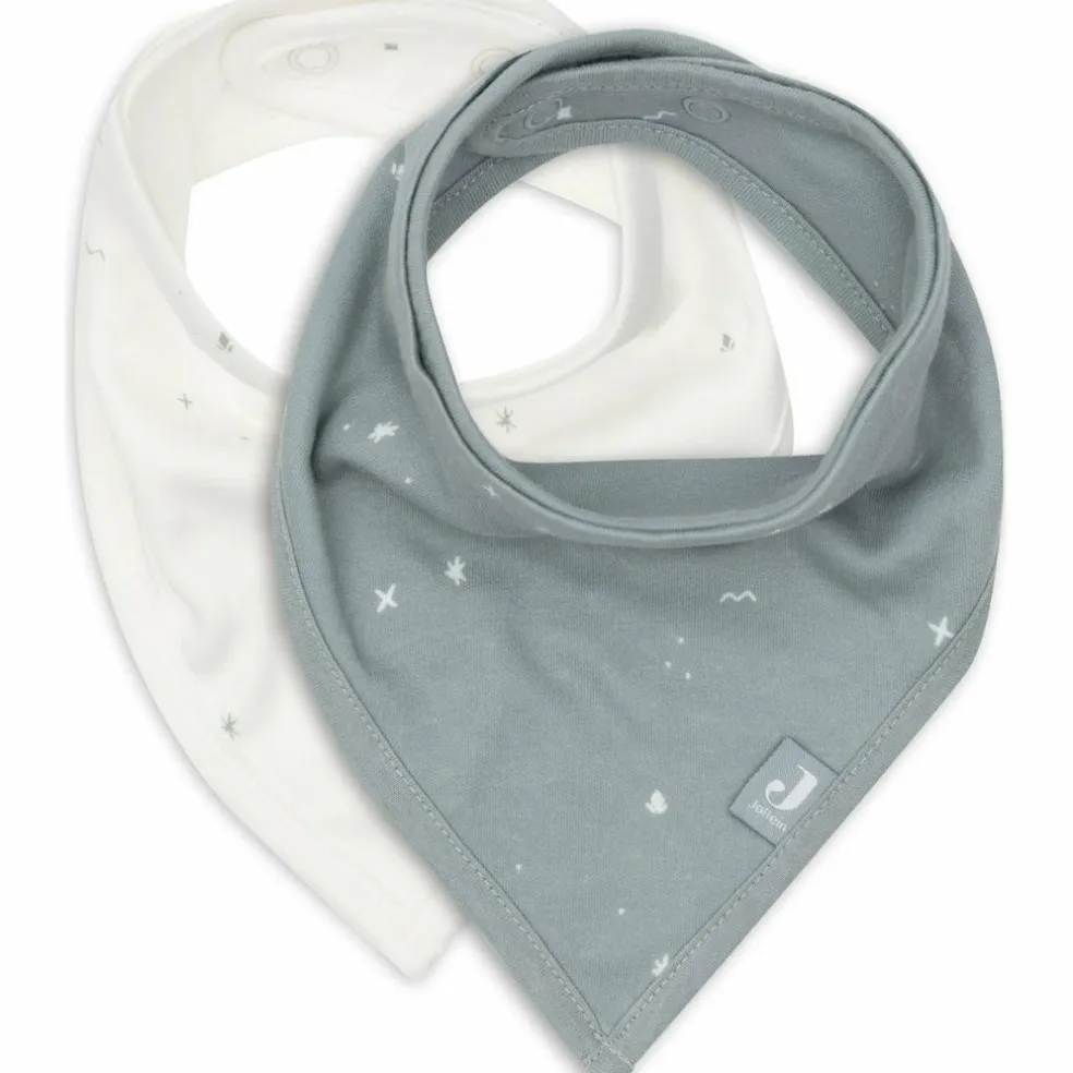 Lot de 2 bavoirs bandana Twinkling Sea Green