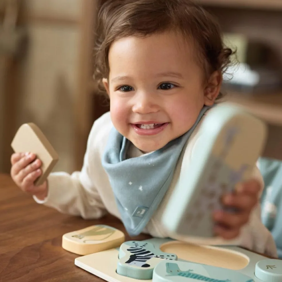 Lot de 2 bavoirs bandana Twinkling Sea Green