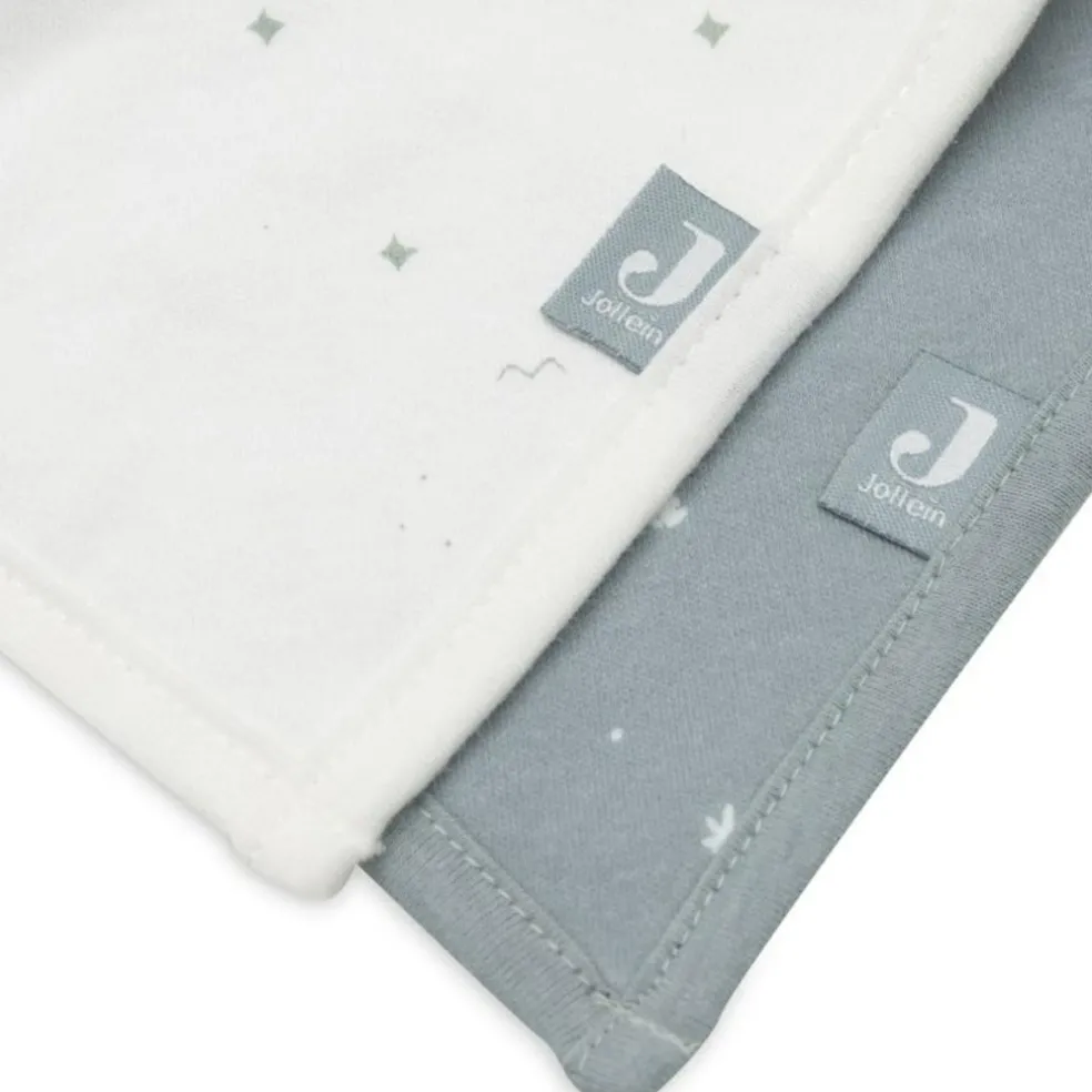 Lot de 2 bavoirs bandana Twinkling Sea Green