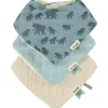 Lot de 3 bavoirs bandanas Enchanting Elephant
