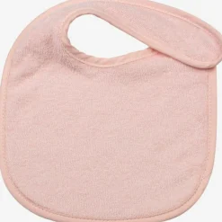 Lot de 7 bavoirs de naissance à velcro roses
