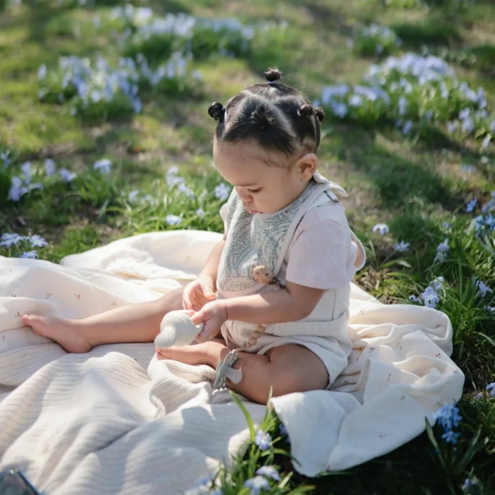 Lot de 2 bavoirs en mousseline Tradewinds-Baby Blue