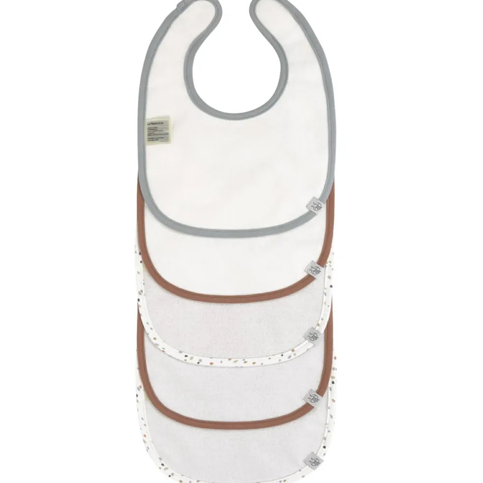 Lot de 5 bavoirs en éponge Tiny Farmer Mouton bleu