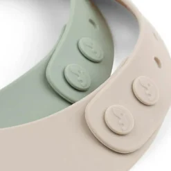 Lot de 2 bavoirs en silicone Lalee Sable et Vert