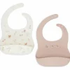 Lot de 2 bavoirs en silicone Lovely Birds