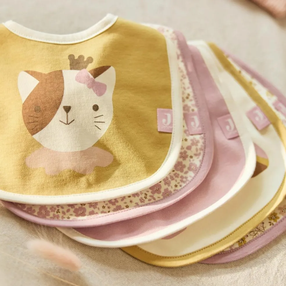 Lot de 5 bavoirs imperméables Flower Fairies