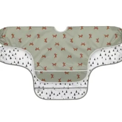 Lot de 2 bavoirs manches longues avec poche Little Forest Renard
