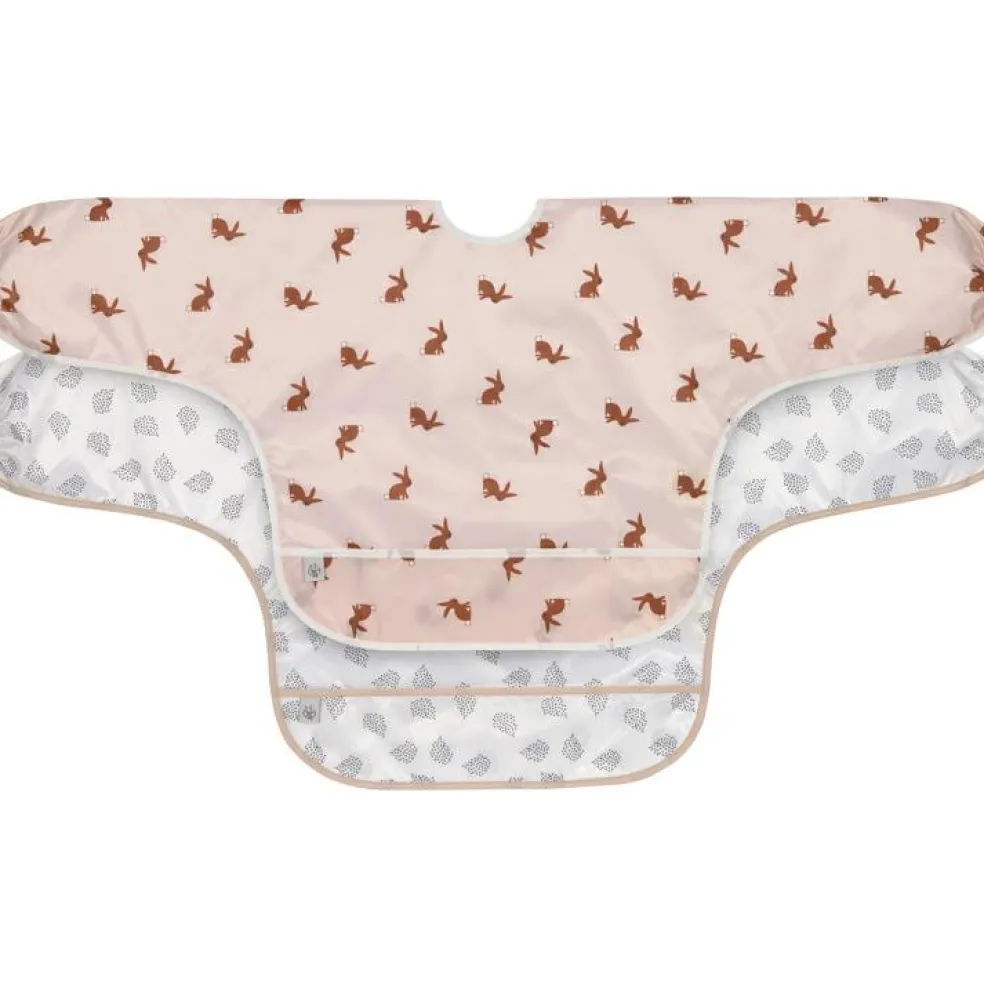 Lot de 2 bavoirs manches longues avec poche Little Forest Lapin