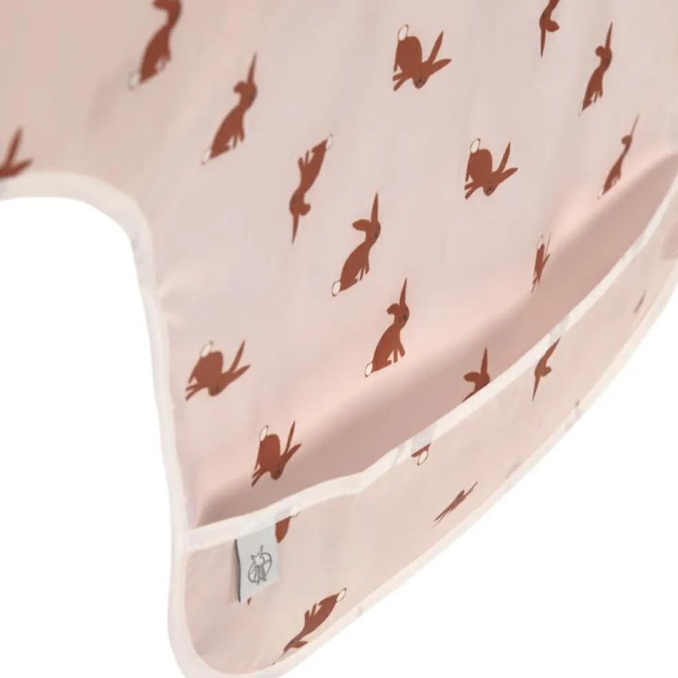 Lot de 2 bavoirs manches longues avec poche Little Forest Lapin