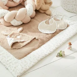 Lot de 2 bavoirs naissance gaze de coton Daydream