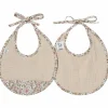 Lot de 2 bavoirs naissance gaze de coton Afternoon Tea