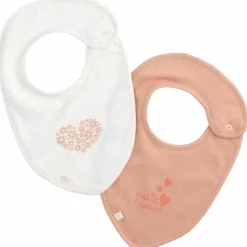 Lot de 2 bavoirs Petit Cœur