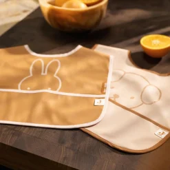 Lot de 2 bavoirs plastifiés Miffy Peekaboo Wild Rose