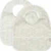 Lot de 2 bavoirs plastifiés Animals Nougat