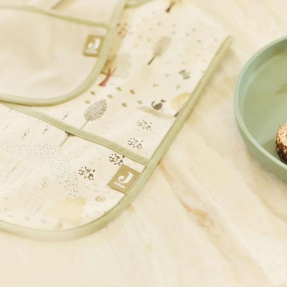 Lot de 2 bavoirs plastifiés Tiny Park