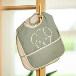 Lot de 2 bavoirs plastifiés Miffy Peekaboo Sea Green