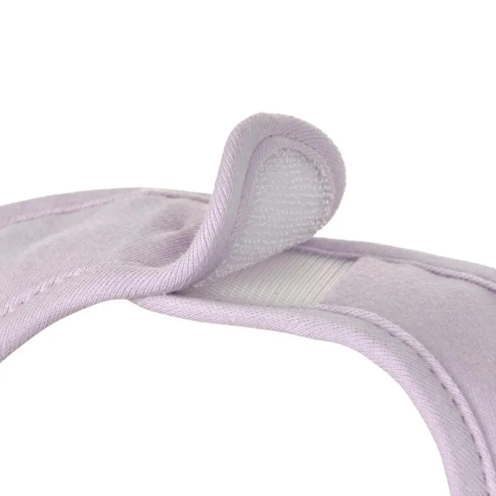 Lot de 5 bavoirs éponge Happy Rascals Coeur lavande