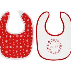 Lot de 2 bavoirs premier âge Noël