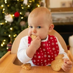 Lot de 2 bavoirs premier âge Noël