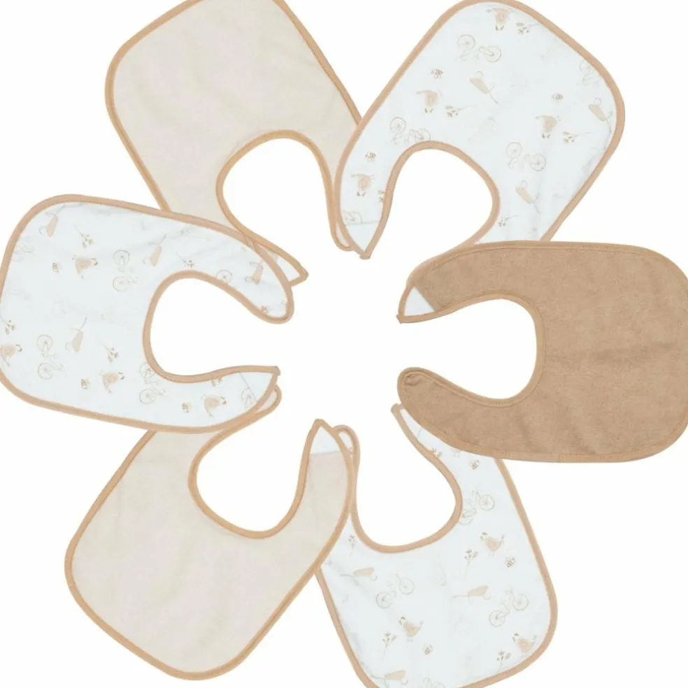 Lot de 6 bavoirs premier âge Vie à la Ferme