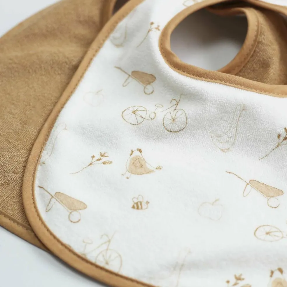 Lot de 6 bavoirs premier âge Vie à la Ferme