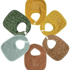 Lot de 6 bavoirs premier âge Meli melo